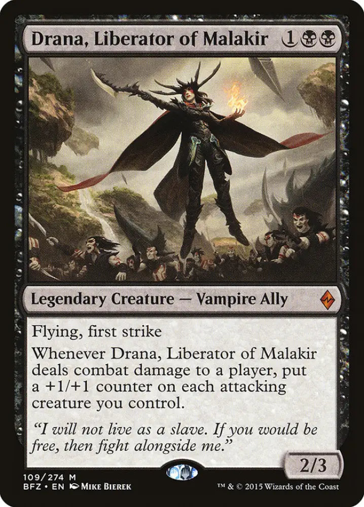 Drana Liberator of Malakir [Battle for Zendikar] - MTG Single