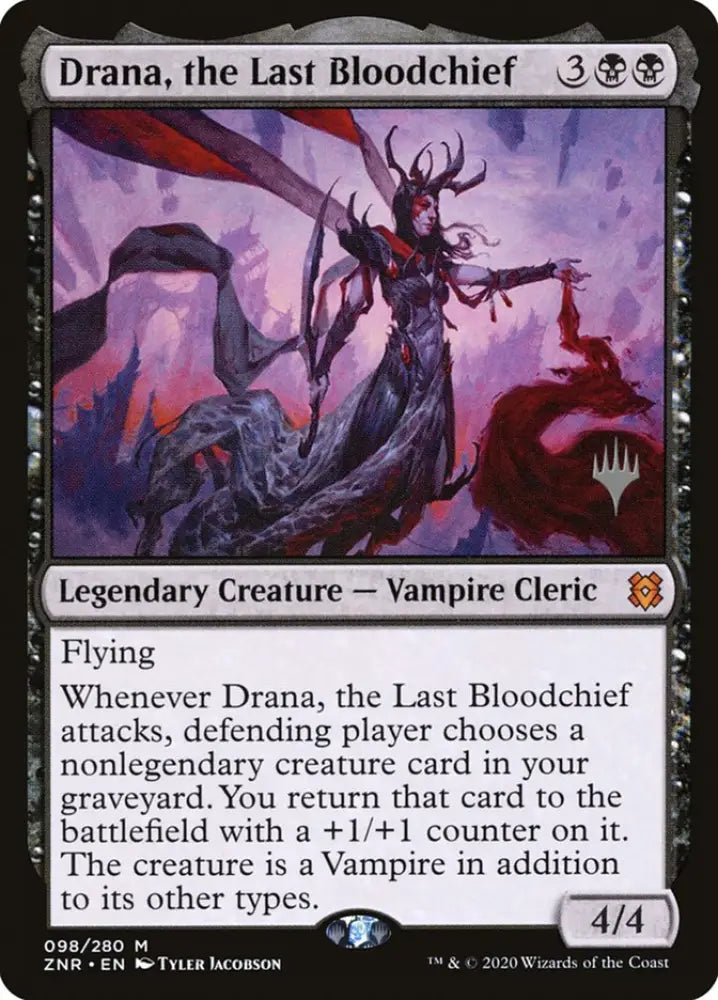 Drana the Last Bloodchief (Promo Pack) [Zendikar Rising Promos] - MTG Single