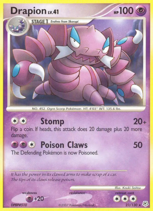 Drapion (23/130) [Diamond & Pearl: Base Set] - Pokemon Single