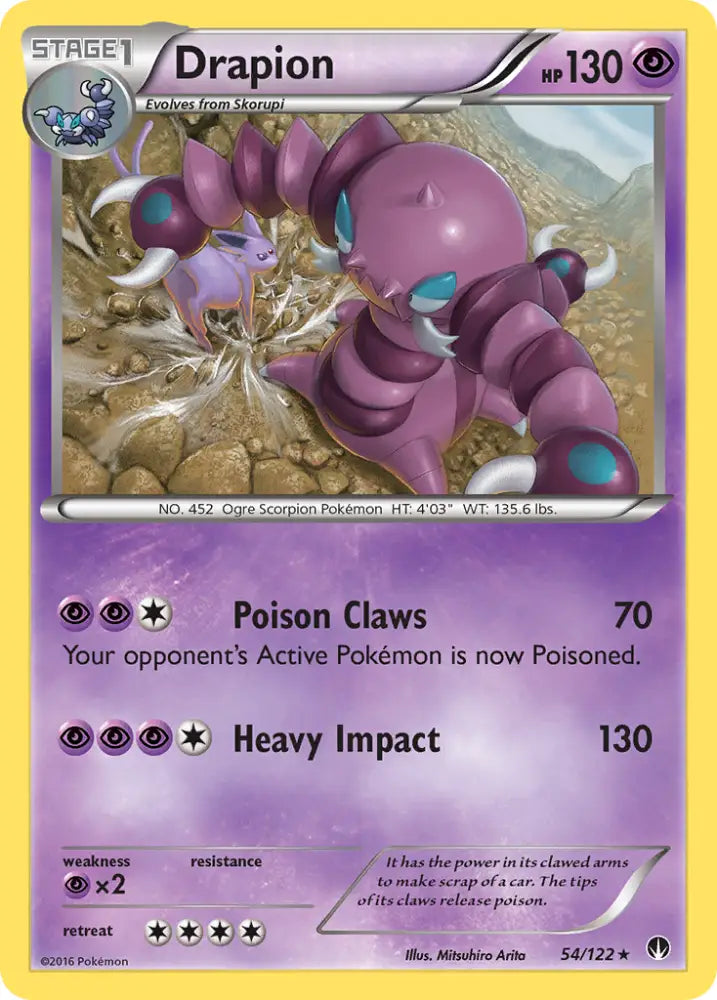 Drapion (54/122) [XY: BREAKpoint] - Pokemon Single