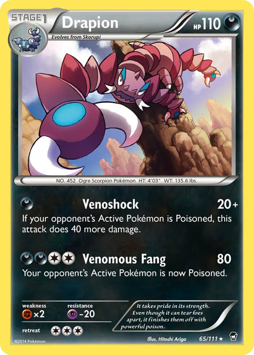 Drapion (65/111) [XY: Furious Fists] - Pokemon Single