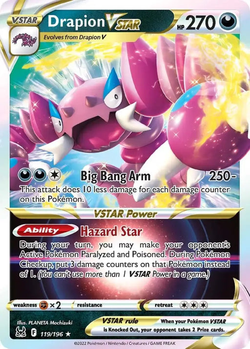 Drapion VSTAR (119/196) [Sword & Shield: Lost Origin] - Pokemon Single