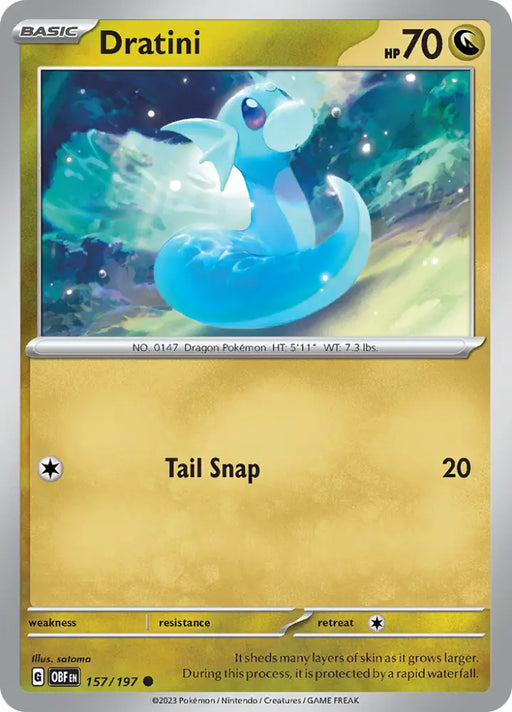 Dratini (157/197) [Scarlet & Violet: Obsidian Flames] - Pokemon Single