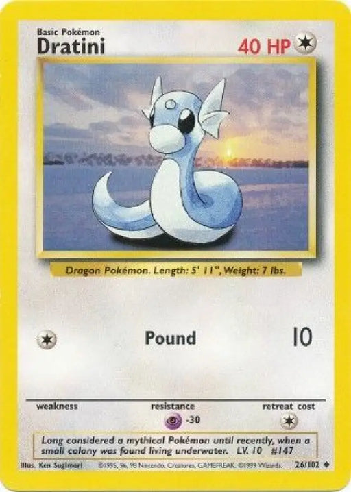 Dratini (26/102) [Base Set Unlimited] - Pokemon Single