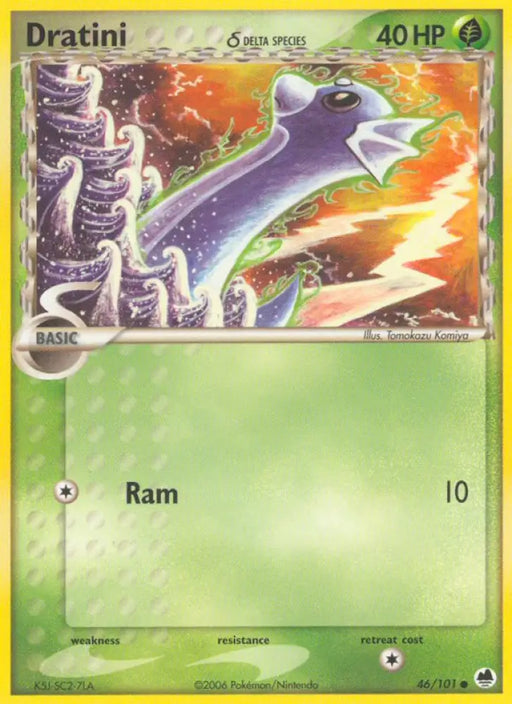 Dratini (46/101) (Delta Species) [EX: Dragon Frontiers] - Pokemon Single