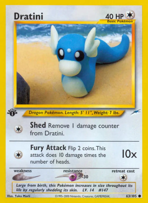 Dratini (63/105) [Neo Destiny 1st Edition] - Pokemon Single
