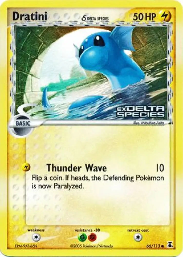 Dratini (66/113) (Delta Species) (Stamped) [EX: Delta Species] - Pokemon Single