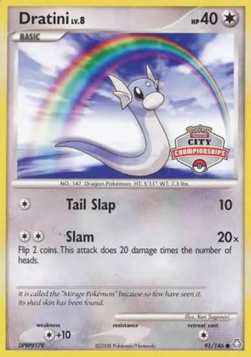 Dratini (91/146) (City Championship Promo) [Diamond & Pearl: Legends Awakened] - Pokemon Single