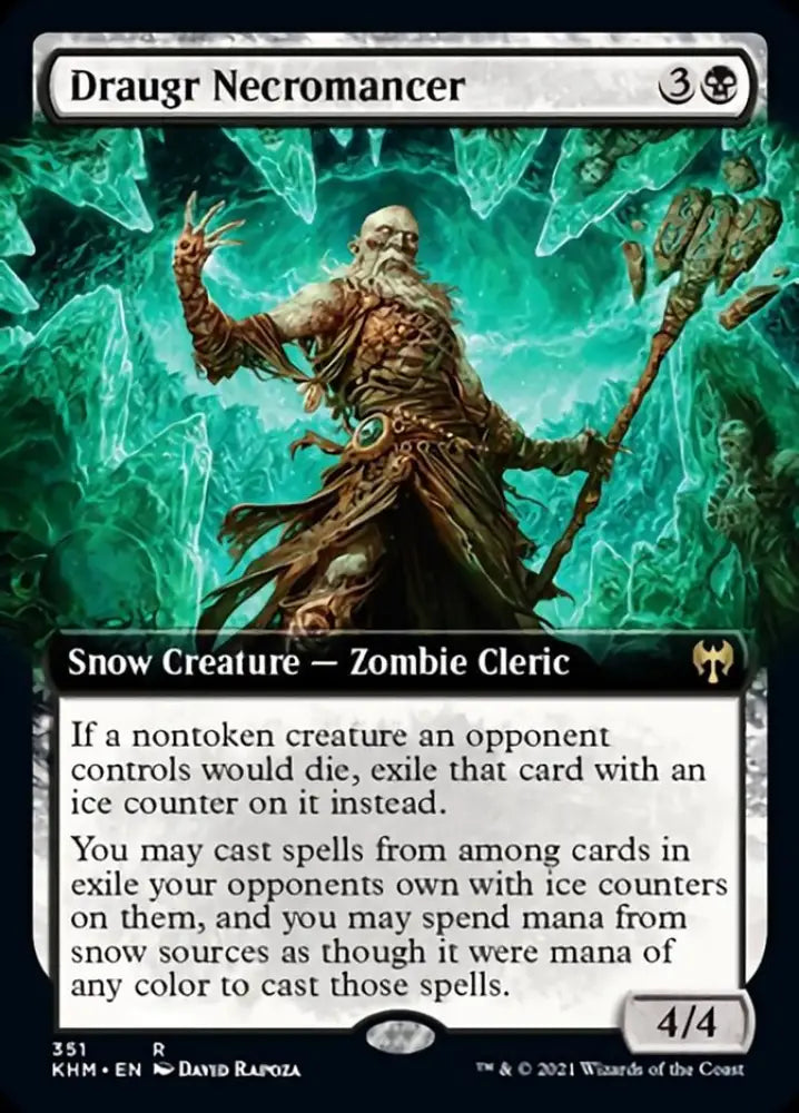 Draugr Necromancer (Extended Art) [Kaldheim] - MTG Single
