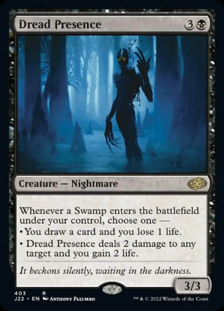 Dread Presence [Jumpstart 2022] - MTG Single
