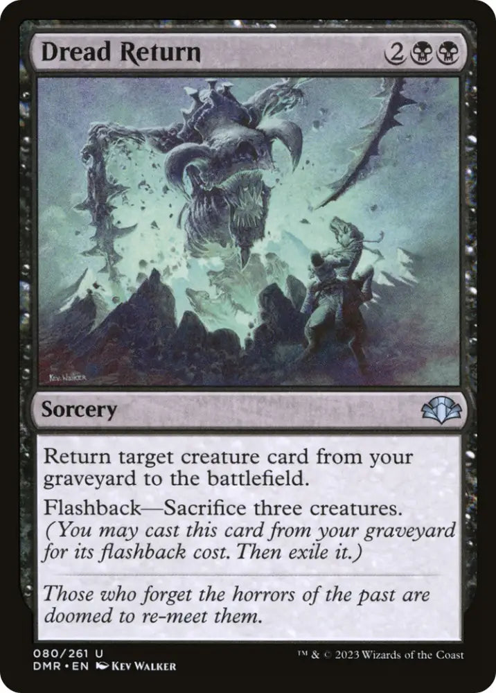Dread Return [Dominaria Remastered] - MTG Single