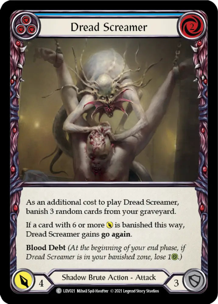 Dread Screamer (Blue) [Monarch Blitz Deck] - Flesh And Blood Single