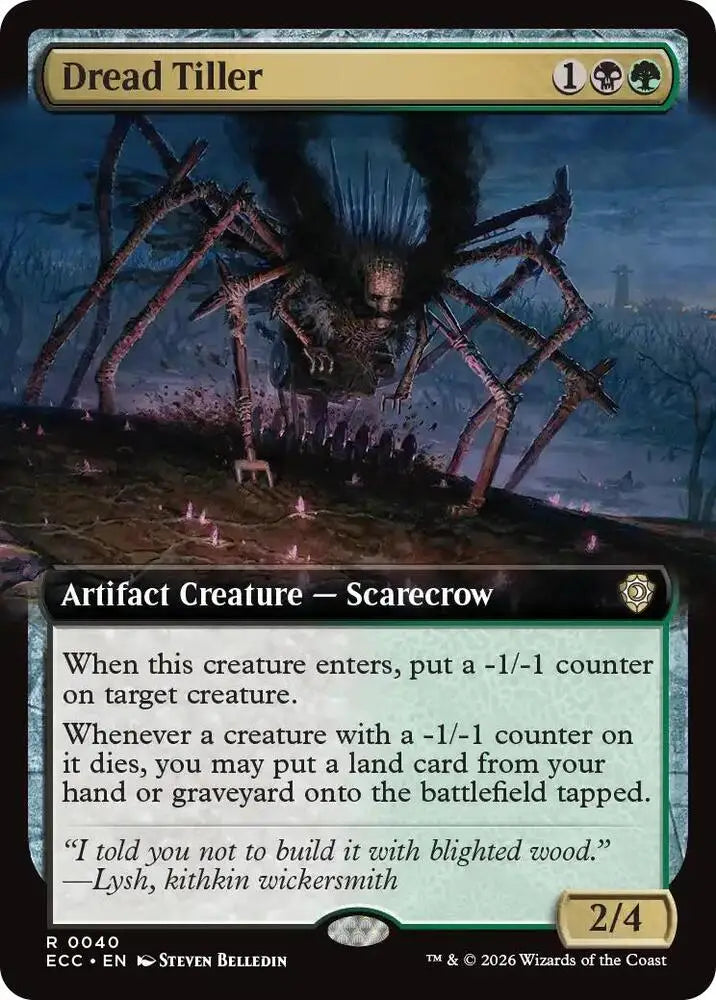 Dread Tiller (Extended Art) (40) [Lorwyn Eclipsed Commander]