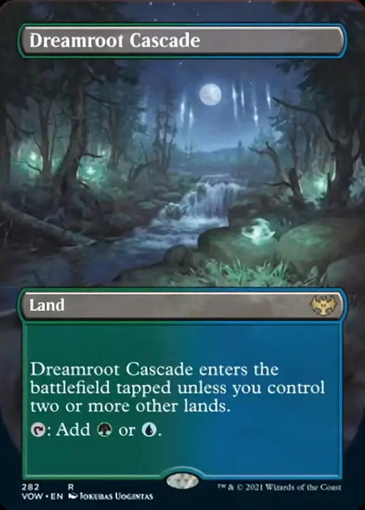 Dreamroot Cascade (Borderless Alternate Art) [Innistrad: Crimson Vow] - MTG Single