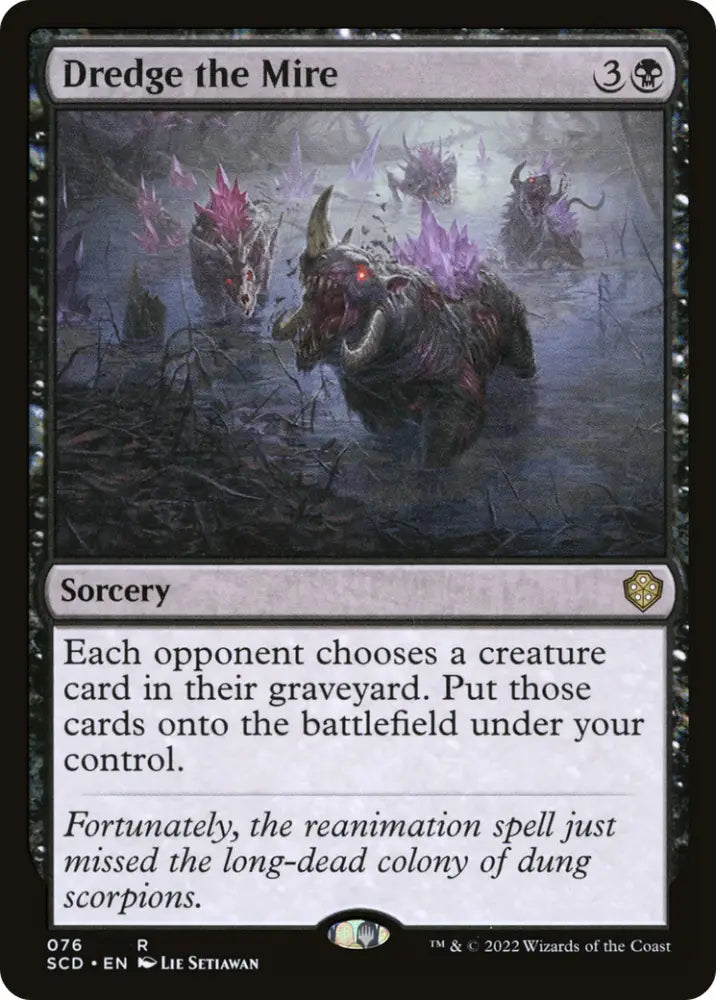 Dredge the Mire [Starter Commander Decks] - MTG Single