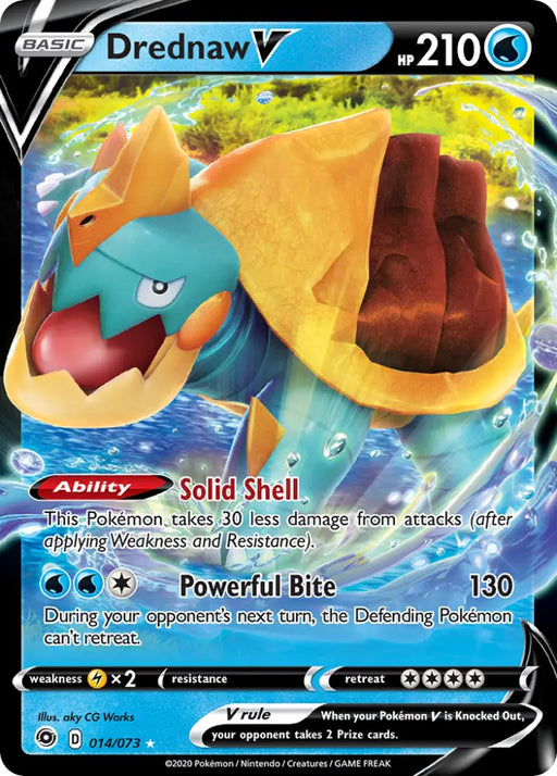 Drednaw V (014/073) [Sword & Shield: Champion’s Path] - Pokemon Single