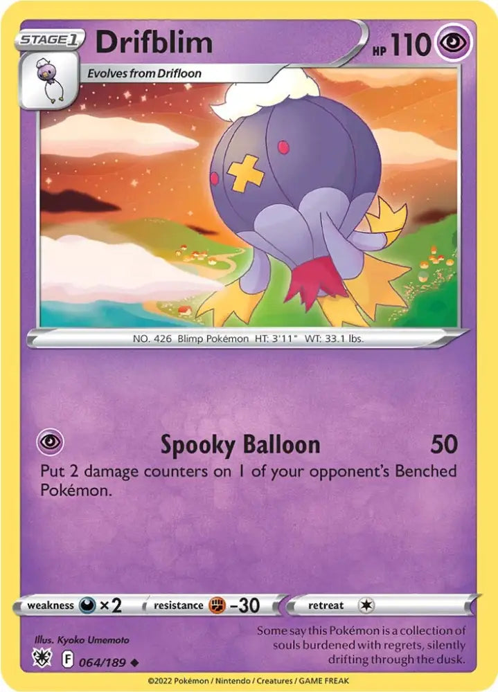Drifblim (064/189) [Sword & Shield: Astral Radiance] - Pokemon Single