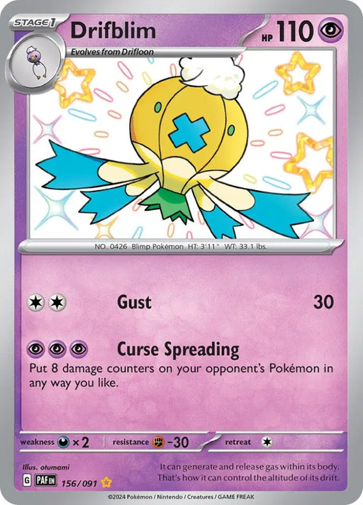 Drifblim (156/091) [Scarlet & Violet: Paldean Fates] - Pokemon Single