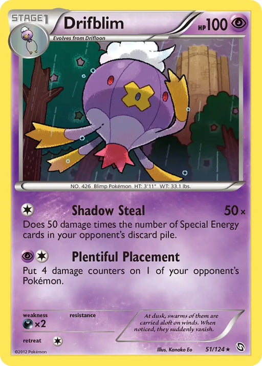 Drifblim (51/124) [Black & White: Dragons Exalted] - Pokemon Single