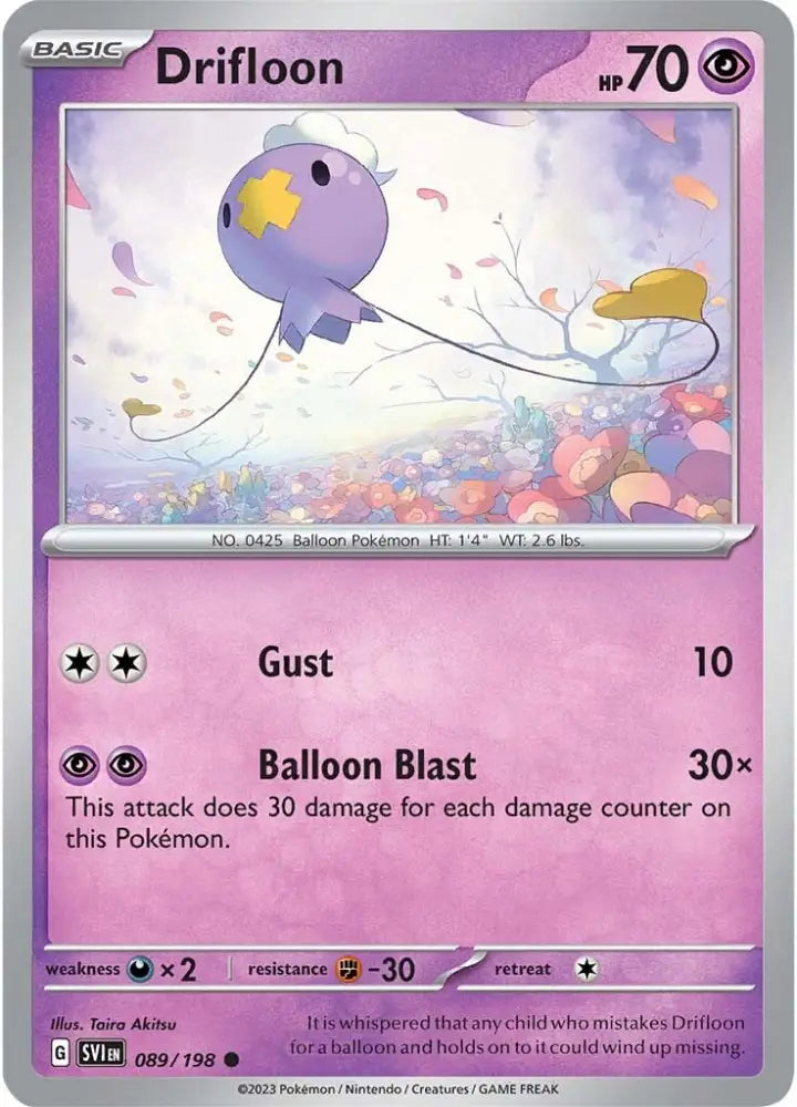 Drifloon (089/198) [Scarlet & Violet: Base Set] - Pokemon Single