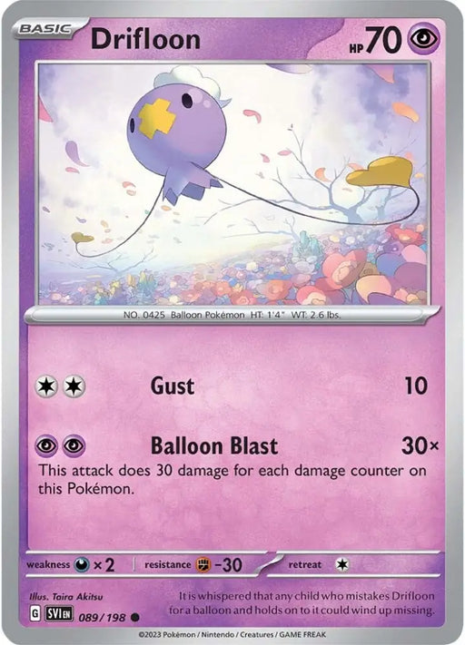 Drifloon (089/198) [Scarlet & Violet: Base Set] - Pokemon Single