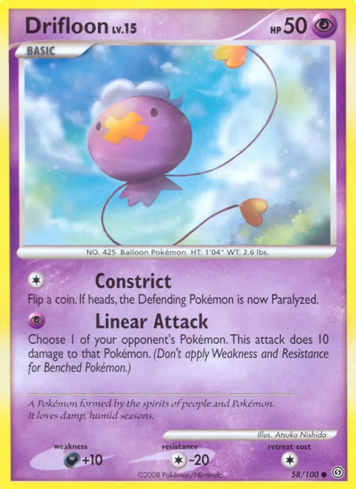 Drifloon (58/100) [Diamond & Pearl: Stormfront] - Pokemon Single