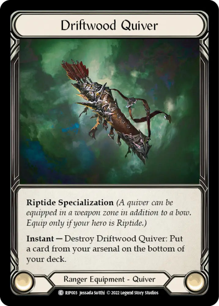Driftwood Quiver [Outsiders] (Riptide Blitz Deck) - Flesh And Blood Single