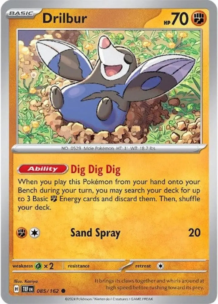 Drilbur (085/162) [Scarlet & Violet: Temporal Forces] - Pokemon Single