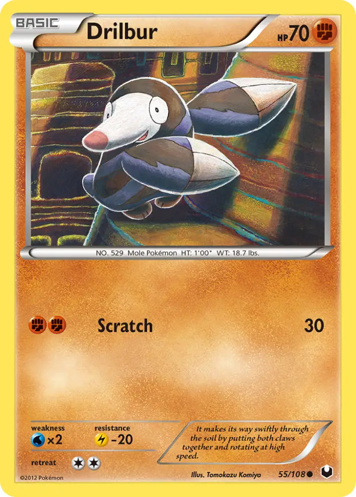 Drilbur (55/108) [Black & White: Dark Explorers] - Pokemon Single