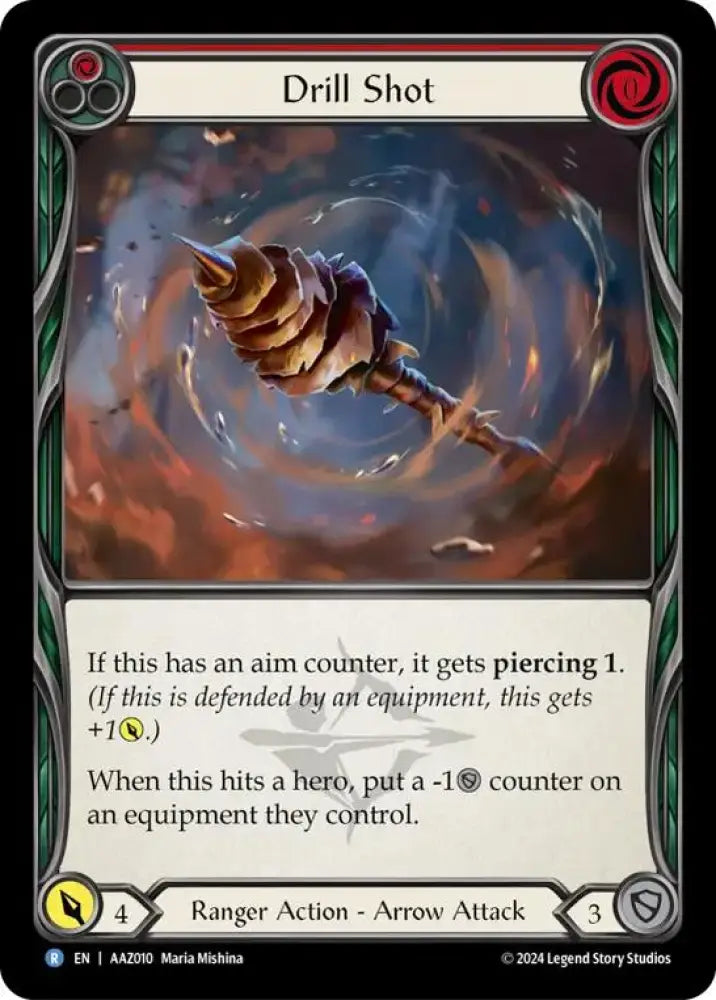 Drill Shot (Red) [AAZ010] (Armory Deck: Azalea) - Flesh And Blood Single