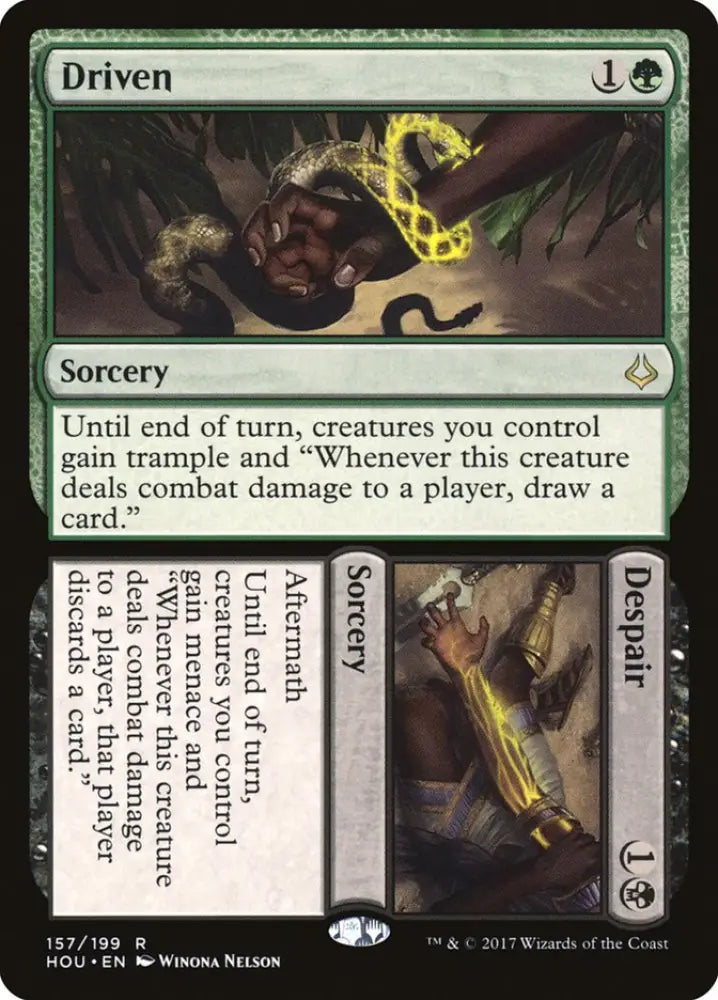 Driven // Despair [Hour of Devastation] - MTG Single