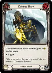 Driving Blade (Blue) [Welcome to Rathe Unlimited] Unlimited Rainbow Foil - Flesh And Blood Single