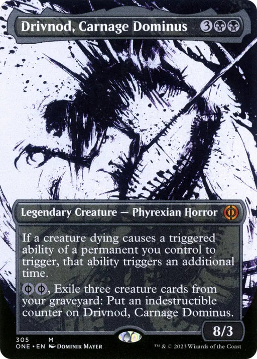 Drivnod Carnage Dominus (Borderless Ichor) [Phyrexia: All Will Be One] - MTG Single