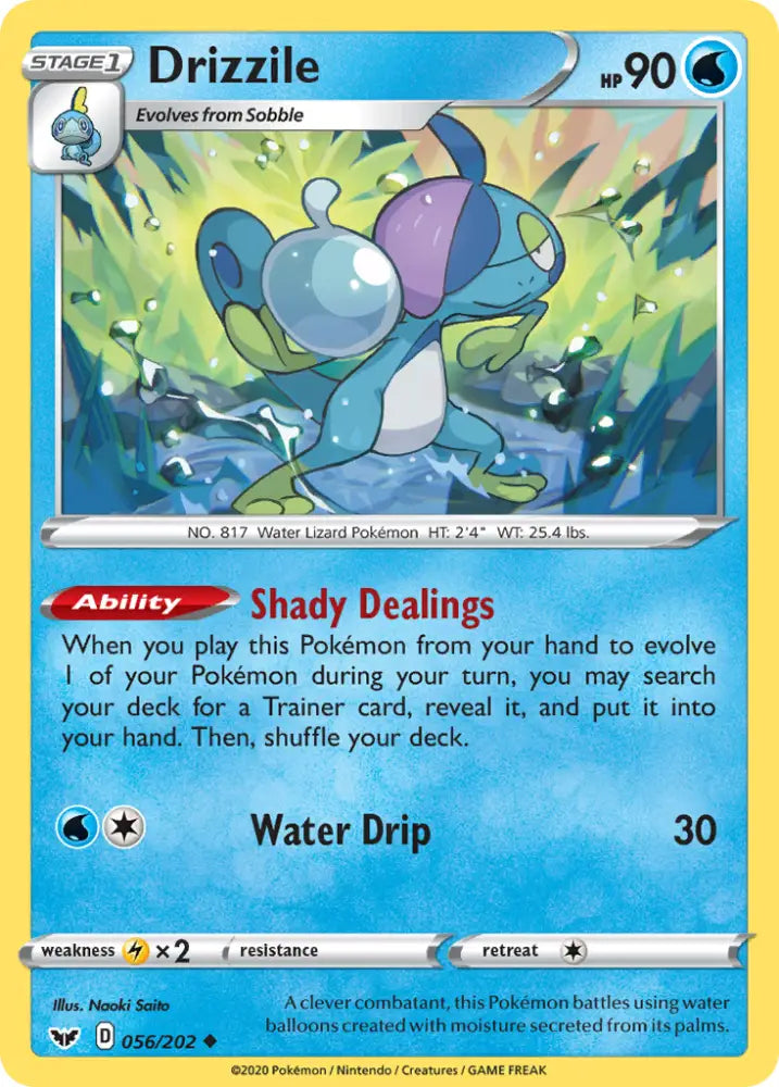 Drizzile (056/202) [Sword & Shield: Base Set] - Pokemon Single