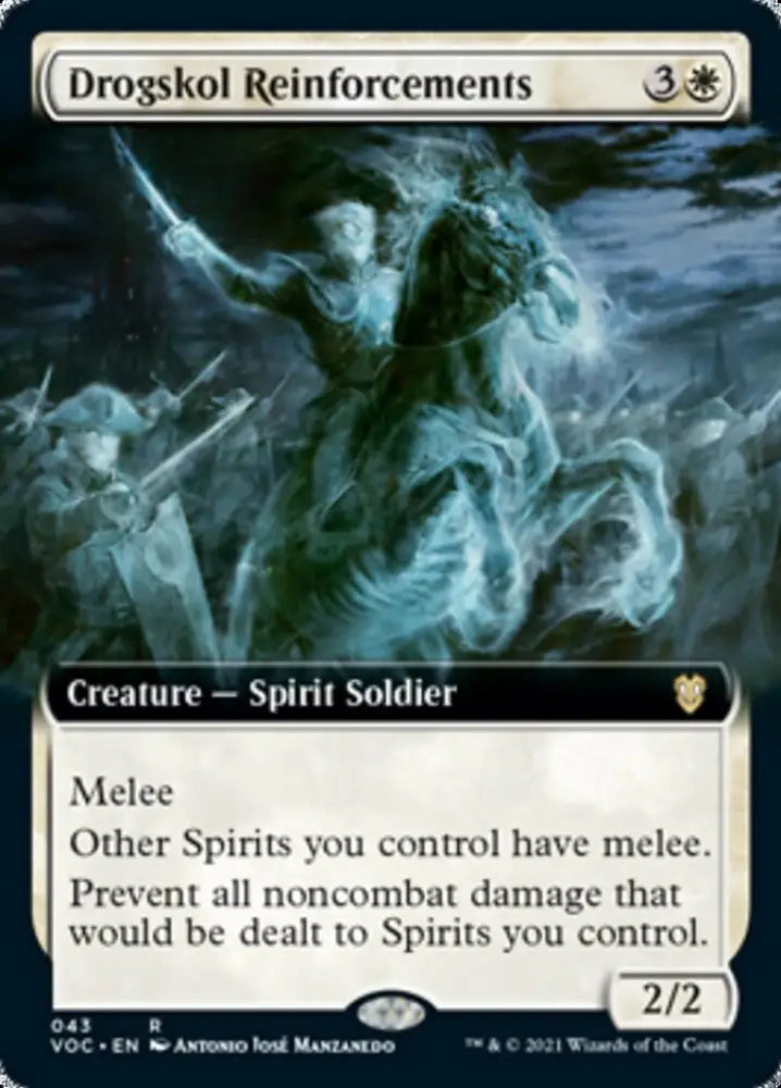 Drogskol Reinforcements (Extended Art) [Innistrad: Crimson Vow Commander] - MTG Single