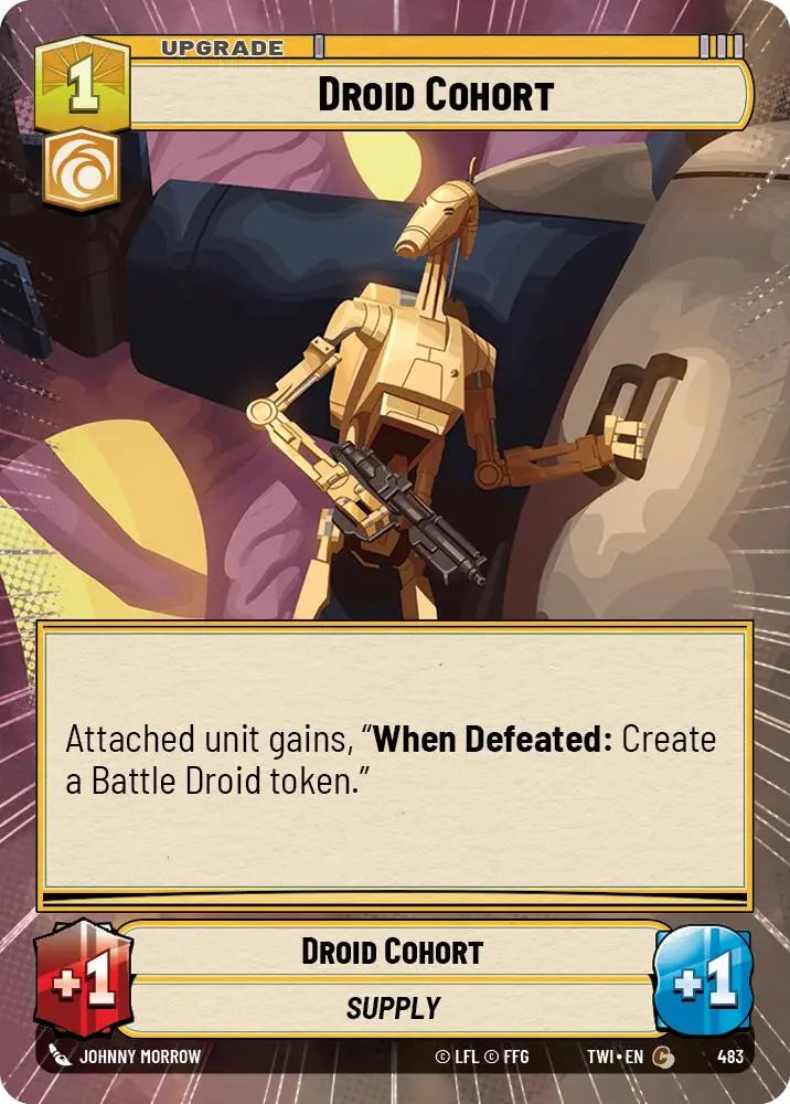 Droid Cohort (Hyperspace) (483) [Twilight of the Republic] - Star Wars: Unlimited Single