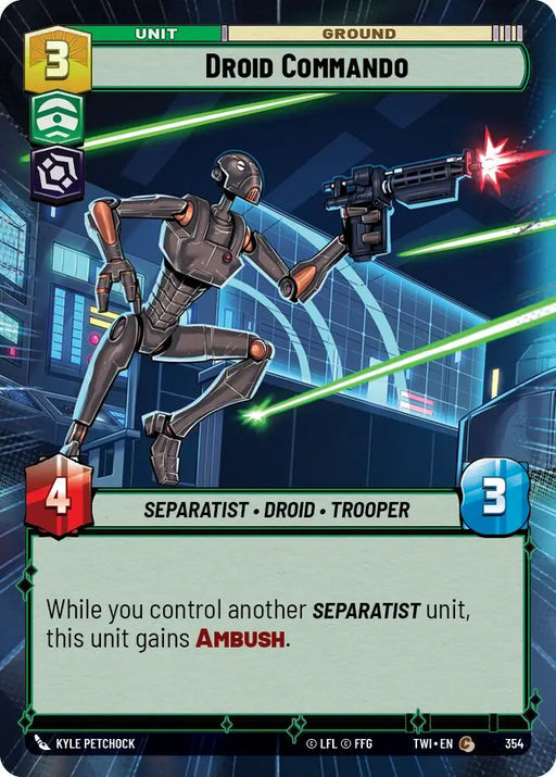 Droid Commando (Hyperspace) (354) [Twilight of the Republic] - Star Wars: Unlimited Single