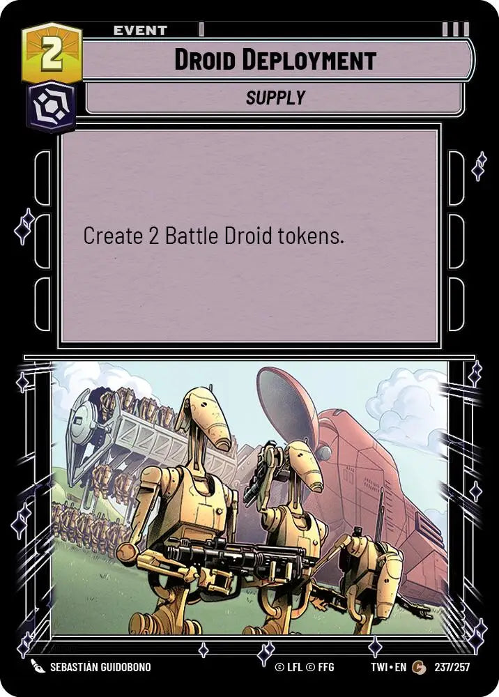 Droid Deployment (237/257) [Twilight of the Republic] - Star Wars: Unlimited Single