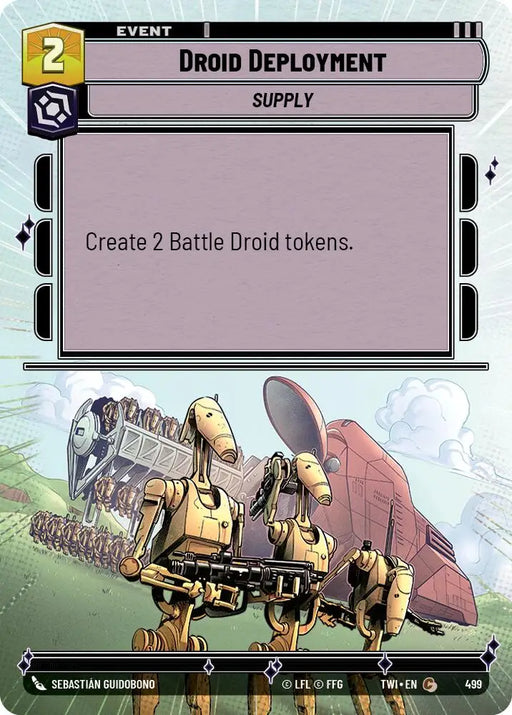 Droid Deployment (Hyperspace) (499) [Twilight of the Republic] - Star Wars: Unlimited Single