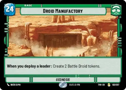 Droid Manufactory (022/257) [Twilight of the Republic] - Star Wars: Unlimited Single