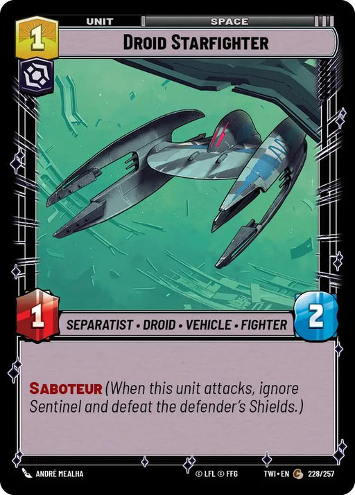 Droid Starfighter (228/257) [Twilight of the Republic] - Star Wars: Unlimited Single