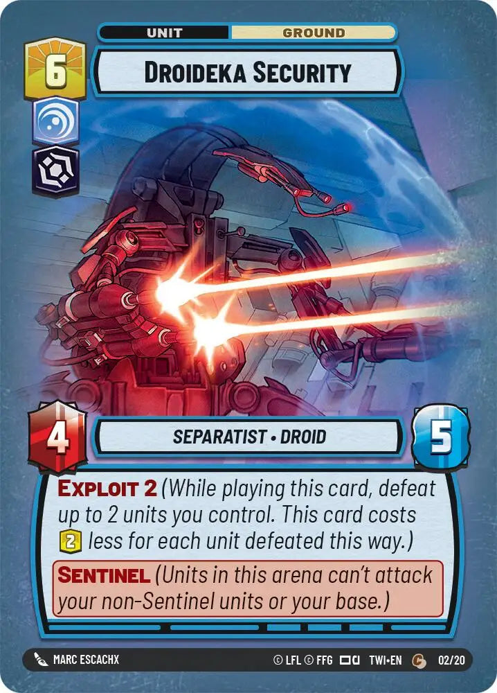Droideka Security (02/20) [Twilight of the Republic: Weekly Play] - Star Wars: Unlimited Single