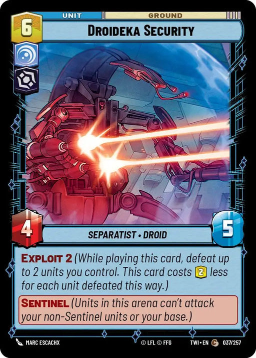 Droideka Security (037/257) [Twilight of the Republic] - Star Wars: Unlimited Single