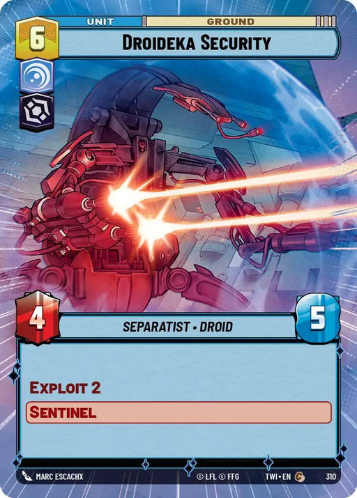 Droideka Security (Hyperspace) (310) [Twilight of the Republic] - Star Wars: Unlimited Single