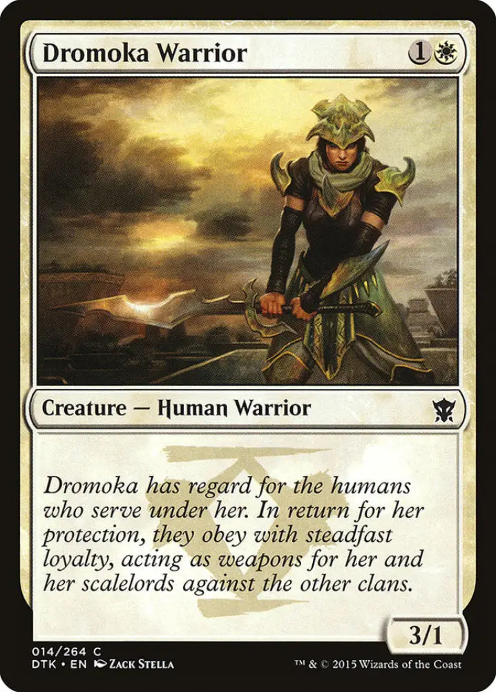 Dromoka Warrior [Dragons of Tarkir] - MTG Single