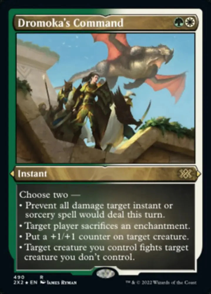 Dromoka’s Command (Foil Etched) [Double Masters 2022] - MTG Single