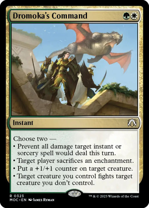 Dromoka’s Command [March of the Machine Commander] - MTG Single