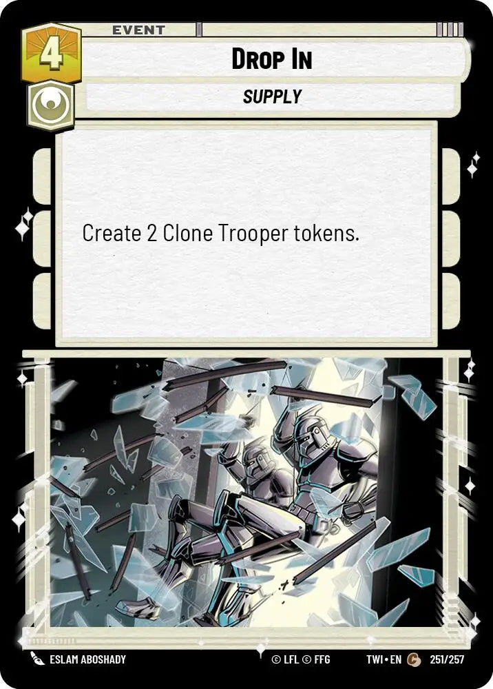 Drop In (251/257) [Twilight of the Republic] - Star Wars: Unlimited Single