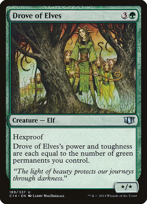 Drove of Elves [Commander 2014] - MTG Single