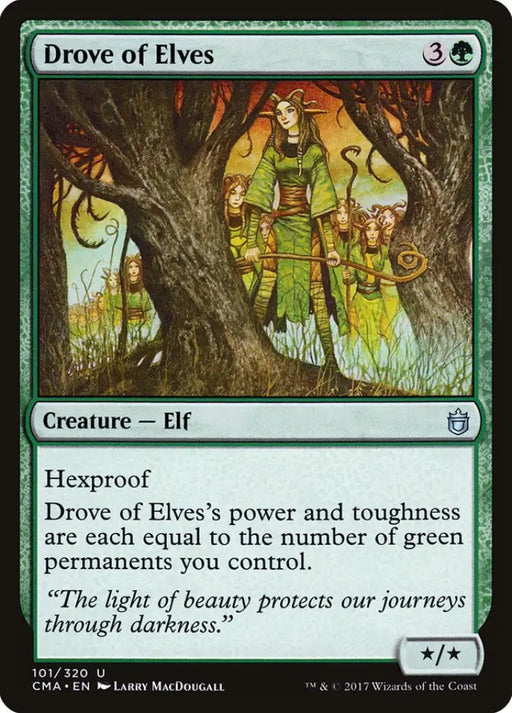 Drove of Elves [Commander Anthology] - MTG Single